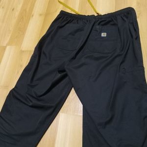 Carhartt Force Scrub Pants Drawstring Black Stretch Lightweight Medium